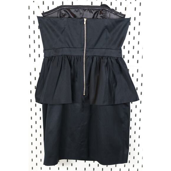 Lilly Pulitzer Mae Strapless Sateen Cocktail Dress with Peplum Women's Sz 2 - Picture 3 of 10